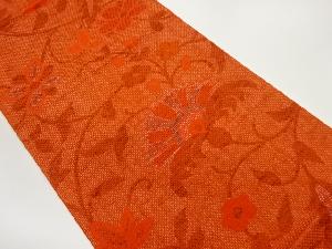 花唐草模様織出し袋帯